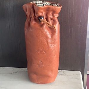 Leather wine carrier- New